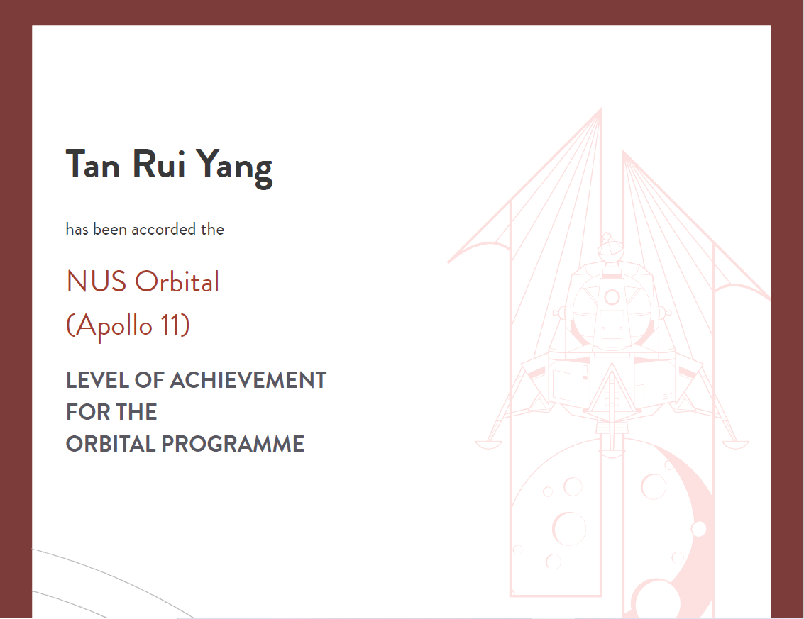 NUS Orbital Apollo 11